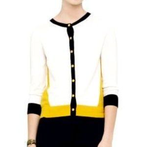 Club Monaco 100% Wool Madeline Colour-block Cardigan